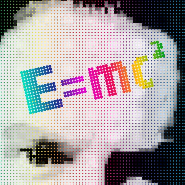 E = mc2. Illustration vectorielle . — Image vectorielle