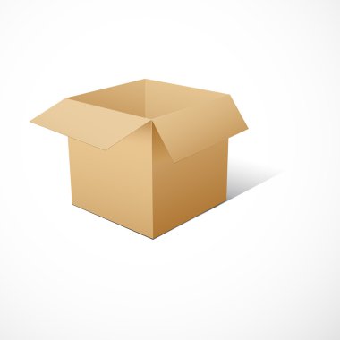 Cube-shaped Software Package Box clipart