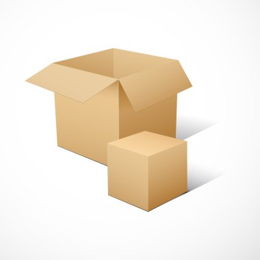 Cube-shaped Software Package Box clipart