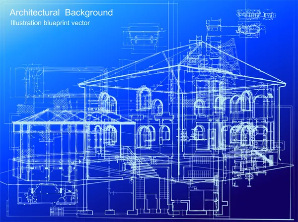 Architectural blueprint background. Vector — Stock Illustration Architectural blueprint background. Vector Royalty Free Stock Vectors