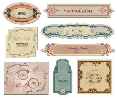 Set vintage labels for your design. Vector