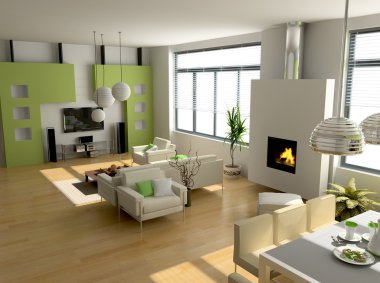 Modern interior clipart