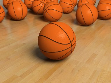 Basketball item clipart