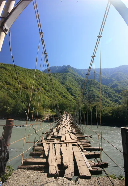 A ponte de corda — Fotografia de Stock