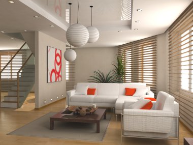 Modern interior clipart