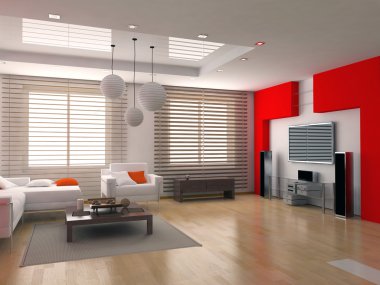 Modern interior clipart