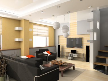 Modern interior clipart