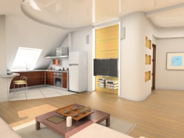 Modern interior clipart