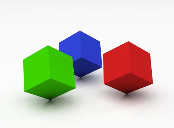 Cubi di colore — Foto Stock