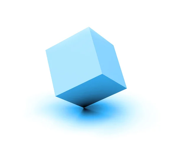 Üres kék doboz — Stock Fotó