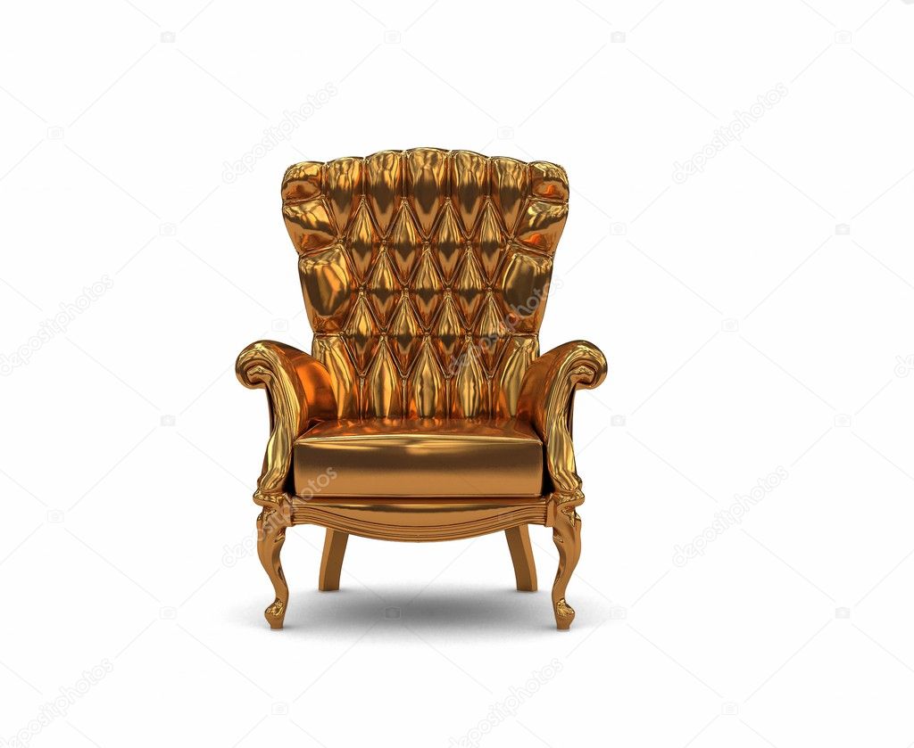 Gold armchair Stock Photo by ©vicnt2815 3353047