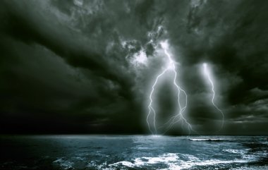 The lighting storm clipart