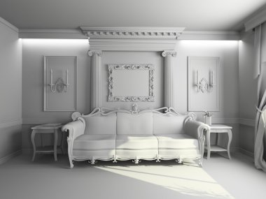 Blank interior clipart