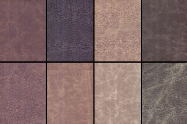 Leather texture set clipart