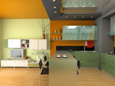 Modern interior clipart