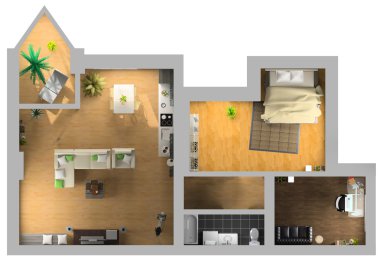 Interior plan clipart