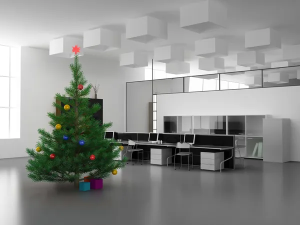 Рождество в офисе — стоковое фото