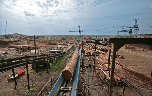 stock image Saw-mill factory