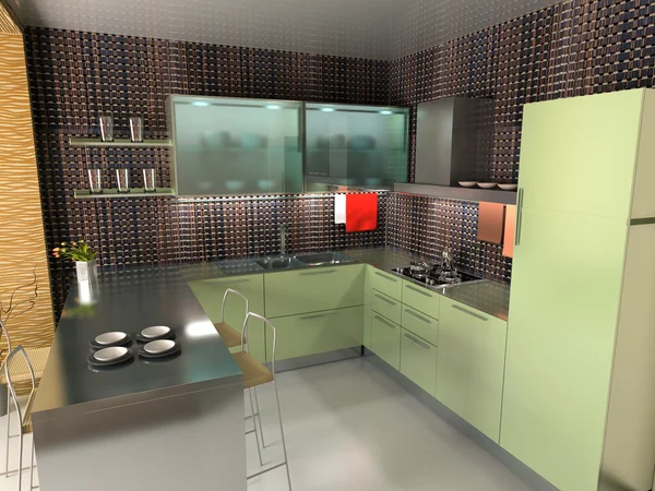 A cozinha moderna — Fotografia de Stock