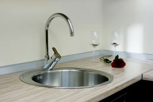 Kitchen faucet — Stock Photo, Image