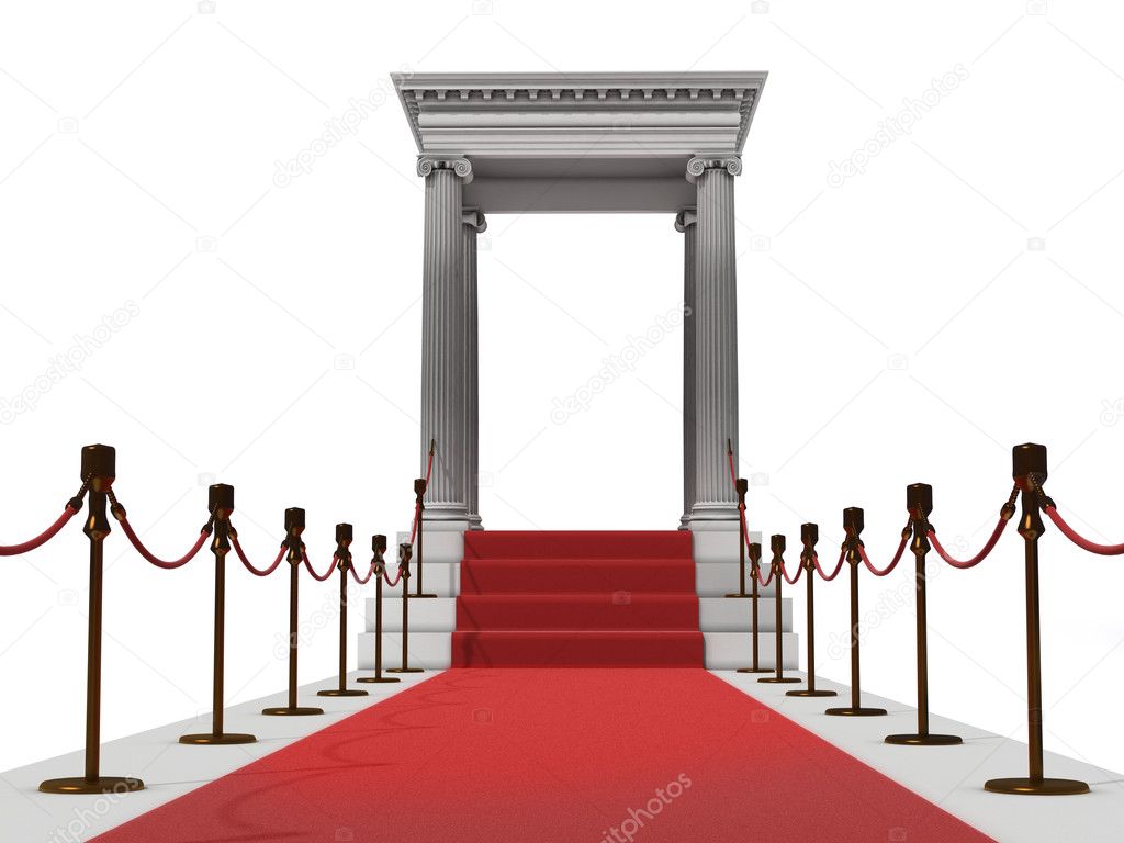 Red carpet staircase
