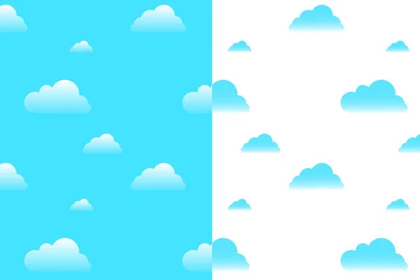 Clouds Seamless Pattern — Stock Vector