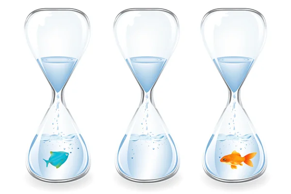 Relojes de agua — Vector de stock