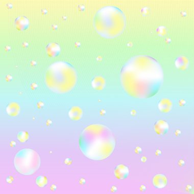 Background With Soap Bubbles clipart