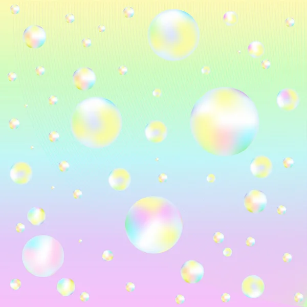 Фон с мыльными пузырями — стоковый вектор
