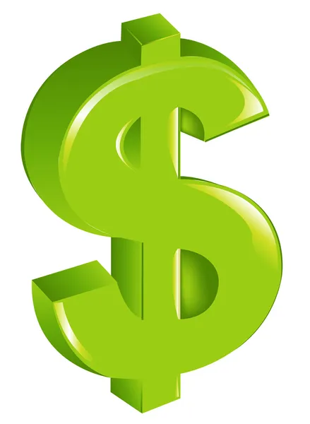 Πράσινο σύμβολο του δολαρίου — Διανυσματικό Αρχείο