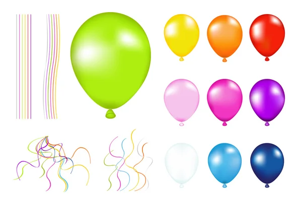 Kolorowe balony — Wektor stockowy