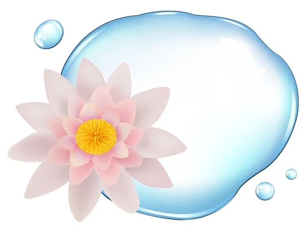 Lotus över vatten — Stock vektor