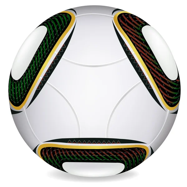 Coupe du monde 2010 Jabulani ballon de football dans le vecteur — Image vectorielle