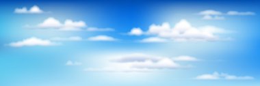 Blue Sky With Clouds clipart