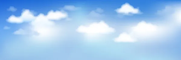 Блакитне небо з хмарами — стоковий вектор