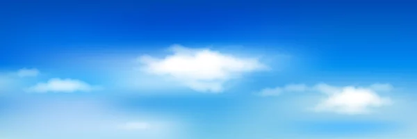 Μπλε ουρανός με σύννεφα — Διανυσματικό Αρχείο