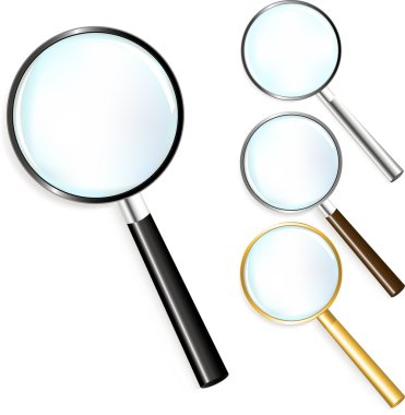 Set Of Magnifiers clipart