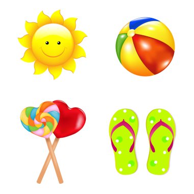 Beach Children's Set clipart