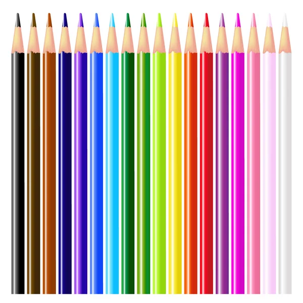 Renkli kalemler — Stok Vektör