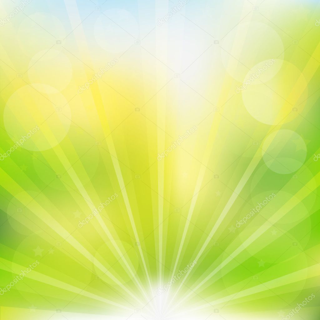 Abstract Vector Green Background