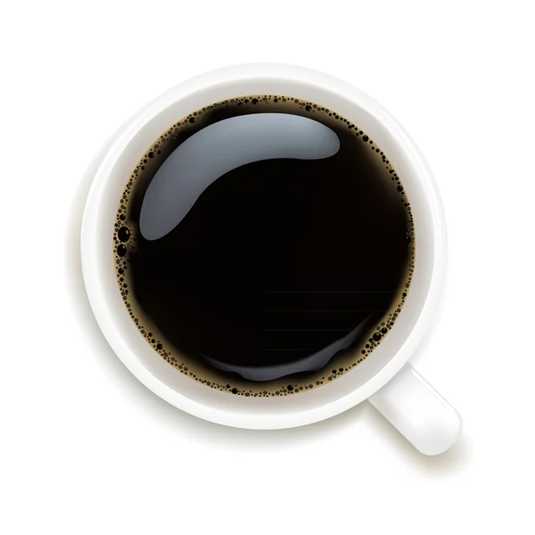 Csésze kávé, vektoros illusztráció — Stock Vector