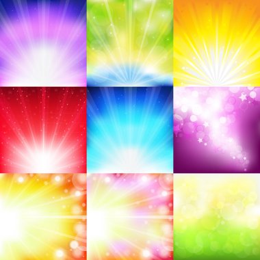 Abstract Background Set clipart