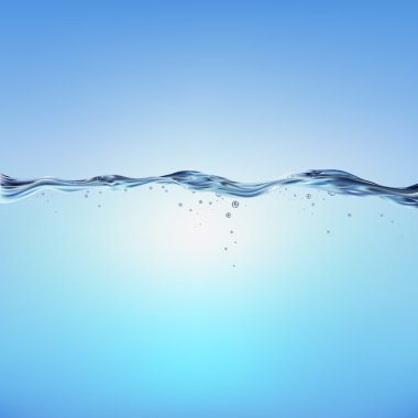 Mavi vektör su dalgası