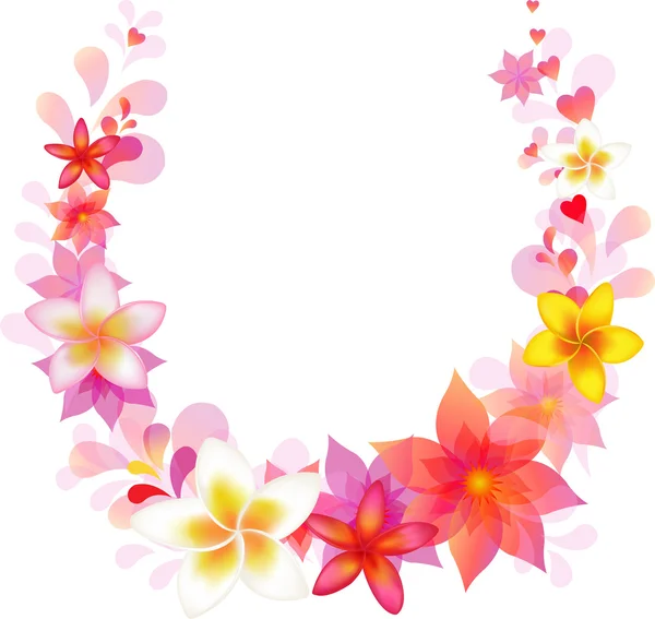 Couronne vectorielle florale — Image vectorielle