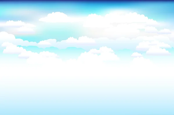Синій вектор небо та хмари — стоковий вектор
