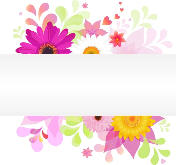 Floral Vector Background — Stock Vector