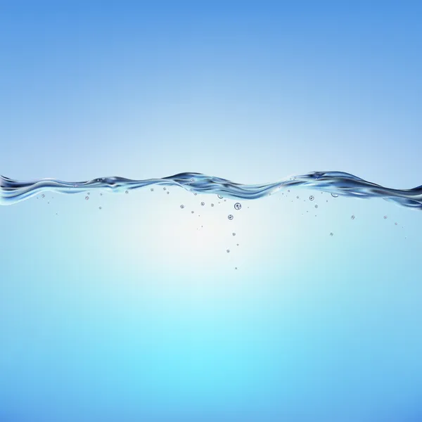 Onda de água de vetor azul — Vetor de Stock