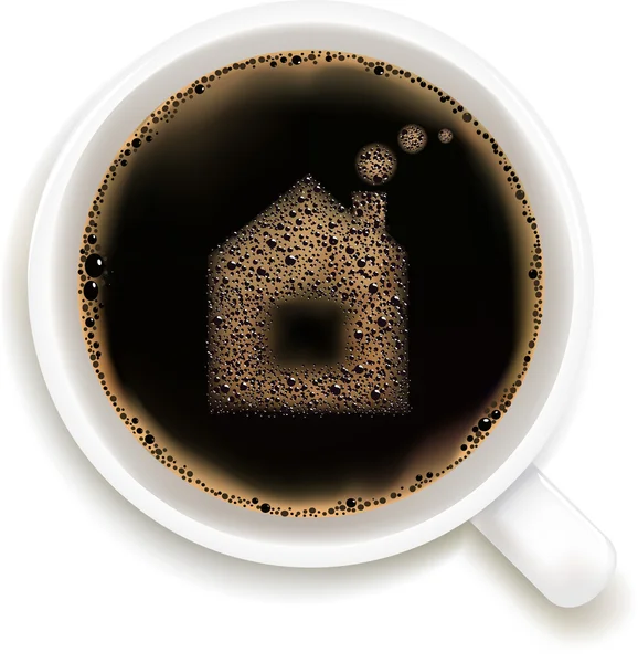 Taza de café, ilustración vectorial — Vector de stock