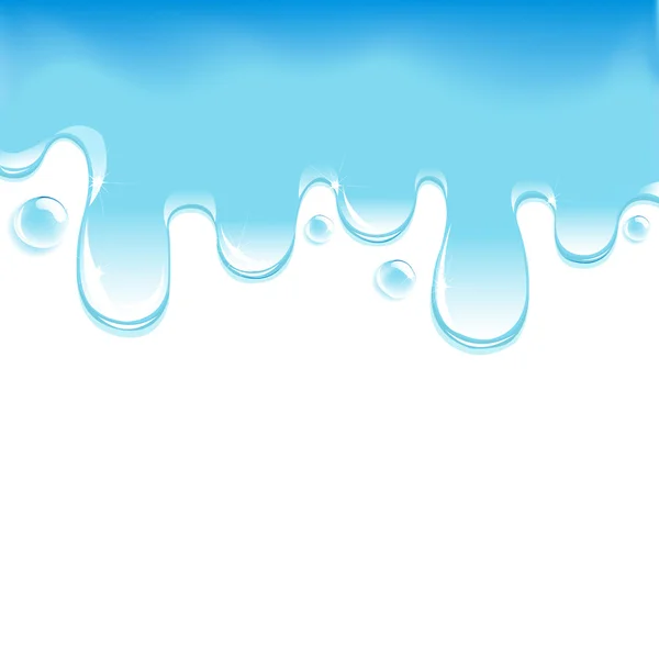 푸른 물의 분출 — 스톡 벡터