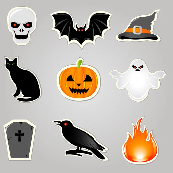 Elementos vectores Halloween — Archivo Imágenes Vectoriales